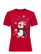 Onlkita Life Reg S/S Top Box Xmas Jrs Tops T-shirts & Tops Short-sleev...