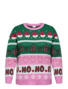 Carhoho X-Mas Ls Pullover Knt Tops Knitwear Jumpers Pink ONLY Carmakom...