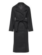 Over D Wool-Blend Double-Breasted Coat Villakangastakki Pitkä Takki Gr...