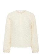 Nilsinesz Blouse Tops Blouses Long-sleeved Cream Saint Tropez