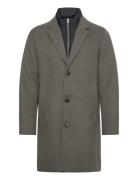 Detachable Collar Lapel Coat Villakangastakki Pitkä Takki Grey Lindber...