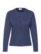 A8661, Milasz R-Neck Cardigan Tops Knitwear Cardigans Navy Saint Trope...