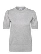 Milasz Ss Pullover Tops Knitwear Jumpers Grey Saint Tropez