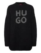 Sloguis Tops Knitwear Jumpers Black HUGO