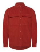 Utility Overshirt Tops Overshirts Red Revolution