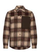 Hiker Overshirt Tops Overshirts Brown Revolution