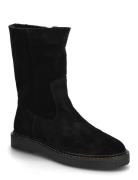 Boots - Flat Shoes Boots Ankle Boots Ankle Boots Flat Heel Black ANGUL...