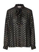 Mainoria Tops Blouses Long-sleeved Black Masai