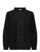 Cwromane Tops Shirts Long-sleeved Black Claire Woman