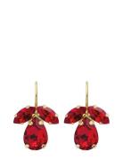 Petite Timo Earringsgold Korvakoru Korut Red Caroline Svedbom