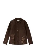 Karla Shirt Tops Shirts Long-sleeved Brown Helmstedt
