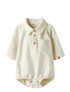 Nbmhadam Ls Body Shirt Lil Bodies Long-sleeved Cream Lil'Atelier