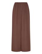 Manon Pants Bottoms Trousers Wide Leg Brown A-View