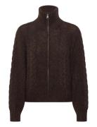 Objnete Lo Knit Cardigan Noos Tops Knitwear Cardigans Brown Object