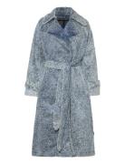 Garena_1_B Outerwear Coats Winter Coats Blue HUGO BLUE