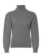 Falandia Tops Knitwear Turtleneck Grey BOSS