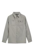 Padded Woven Overshirt Ohut Takki Kuoritakki Grey Lyle & Scott