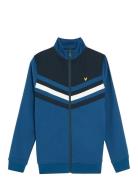Colour Block Track Jacket Tops Sweat-shirts & Hoodies Sweat-shirts Blu...