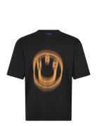 Nalax Tops T-shirts Short-sleeved Black HUGO BLUE