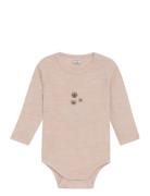 Body Ls - Solid Pitkähihainen Body Beige CeLaVi