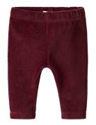 Nbfroxy Vel Legging Bottoms Leggings Burgundy Name It