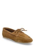 Suede Nautical Shoes Ballerinat Brown Mango