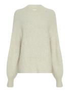 Mschthira Salmia Pullover Tops Knitwear Jumpers Cream MSCH Copenhagen