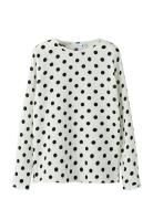 Nkfsallie Ls Top Tops T-shirts Long-sleeved T-shirts White Name It