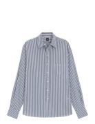 Saturday_1 Tops Shirts Long-sleeved Blue BOSS