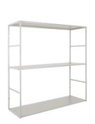 Wall Rack Level Home Furniture Shelves Grey Leitmotiv
