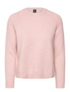 Febisan Tops Knitwear Jumpers Pink BOSS
