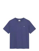 Wwace Tops T-shirts Short-sleeved Blue WOOD WOOD
