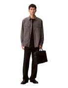 Embossed Woven Commuter Salkku Laukku Grey Calvin Klein