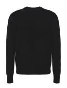 Ls Cozy Wool Crewnk Sweater 7Gg Tops Knitwear Round Necks Black Calvin...