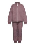 Duvet Set W. Fleece Outerwear Thermo Outerwear Thermo Sets Pink Mikk-l...