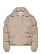 Lr-Mona Vuorillinen Takki Topattu Takki Beige Levete Room