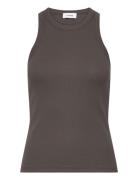 Lr-Numbia Tops T-shirts & Tops Sleeveless Brown Levete Room