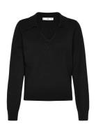 Fine-Knit V-Neck Sweater Tops Knitwear Jumpers Black Mango