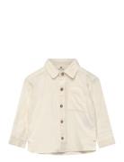 Shirt Ls Tops Shirts Long-sleeved Shirts Cream En Fant
