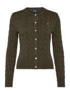 32/2 Cotton-Lsl-Crd Tops Knitwear Cardigans Khaki Green Polo Ralph Lau...