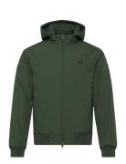 Hooded Brentham Jkt Vuorillinen Takki Topattu Takki Green Fred Perry
