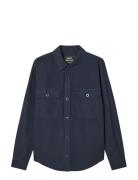 Dyed Canvas Skyler Shirt Fav Tops Overshirts Navy Mads Nørgaard