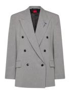 Antegi Blazers Double Breasted Blazers Grey HUGO