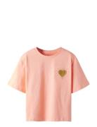 Nkfbeatrice Ss Nreg Sh Top Box Ps Noos Tops T-shirts Short-sleeved Pin...