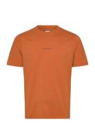 30/1 Logo T-Shirt Tops T-shirts Short-sleeved Orange C.P. Company