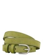 Suede Zoe Belt Vyö Green Becksöndergaard