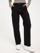 Carhartt WIP - Wide leg jeans - Black - W' Pierce Pant Straight - Fark...