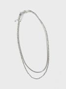 Pieces - Kaulakorut - Silver Colour - Pckapolina 2-Pack Necklace Flow ...