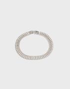 Muli Collection - Hopea - Silver Double Curb Chain Bracelet