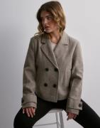 Only - Beige - Onlfreja Life Short Db Jacket Otw N